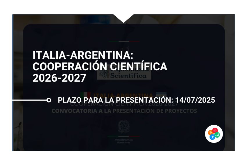 ITALIA-ARGENTINA – Cooperación Científica 2026-2027